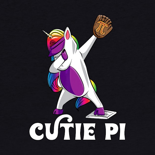 Funny pi day baseball unicorn by Banned Books Club